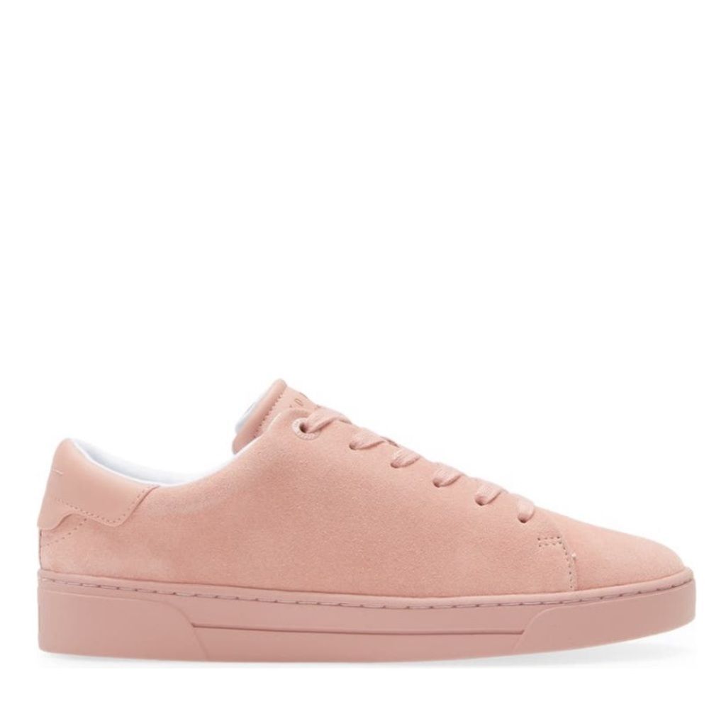 Ted Baker London Aryas Sneaker Leather Tennis Shoe, Size 9.5, Dusty Pink, NWT - Picture 3 of 16